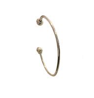 Sterling Silver Screw Ball Bangle Cavendish French