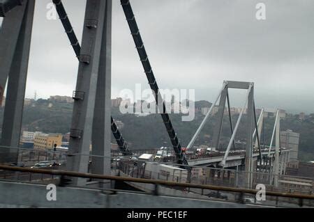 Genoa Italy Archive Photo Of The Viaduct Of The A Motorway Over