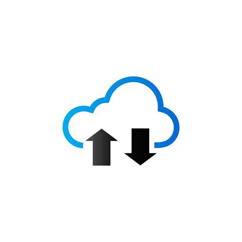 Ic Ne De Nuage Avec Des Fl Ches Dans La Couleur Du Ton Computing