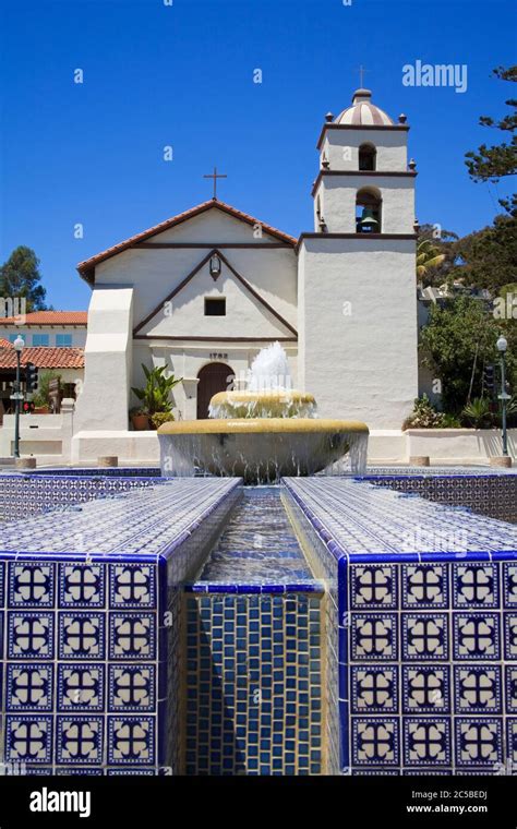 California Mission San Buenaventura Ventura Hi Res Stock Photography