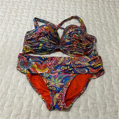 Bleu Rod Beattie 2 Piece Bikini Set Lively Colors Gem