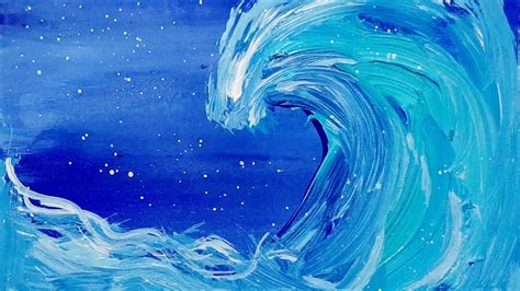 How To Paint Waves Supereasy Techniques Youtube