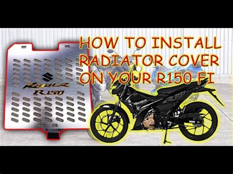 How To Install Radiator Cover In Raider Fi Youtube