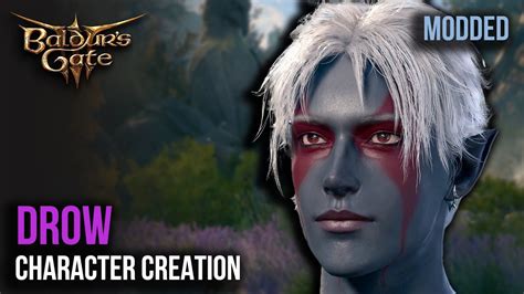 Baldurs Gate 3 Character Creation Male Drow YouTube