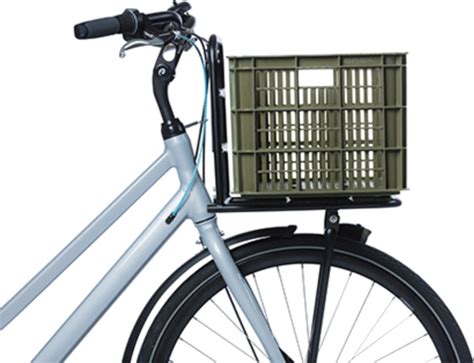 Basil Bicycle Crate Recycled L Liter Green Twm