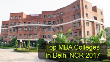 Top MBA Colleges in Delhi NCR 2017: List & Rating