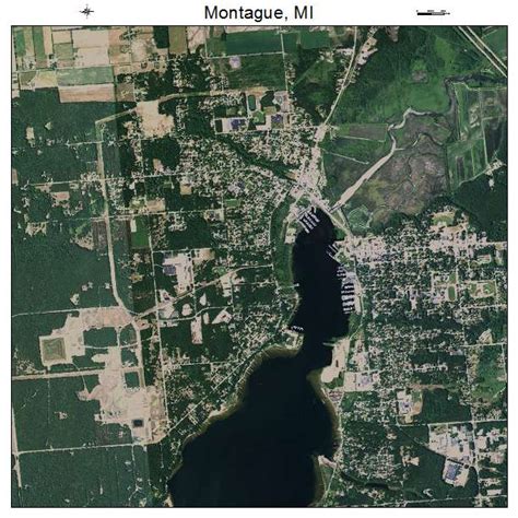 Aerial Photography Map of Montague, MI Michigan