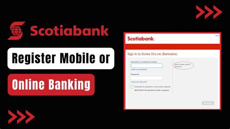 Scotiabank Online Banking Registration Scotiabank Mobile