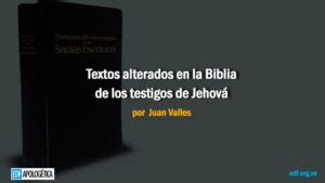 La Biblia De Los Testigos De Jehova Estudio Comparativo Estúdio