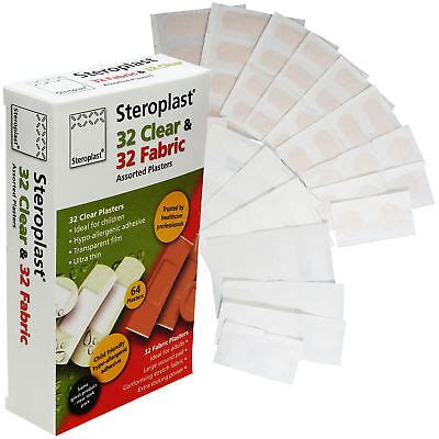 Steroplast Premium 64 Assorted Clear Fabric Assorted Wound Injury