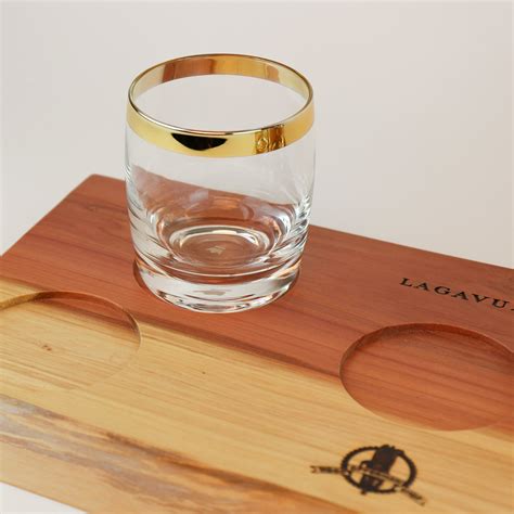 Offerman Woodshop Lagavulin Glasses And Tray Set The Vinepair Store