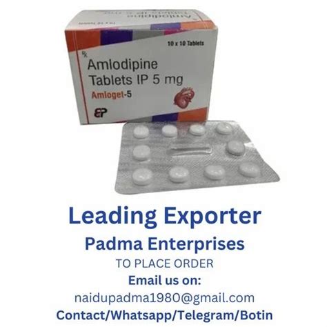 Amlodipine Tablets Ip 5 Mg At Rs 180 Stripe In Nagpur ID 2849769551091