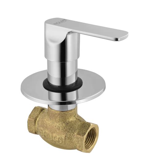 Concealed Stop Cock Mm With Wall Flange Eauset Luxury Faucets