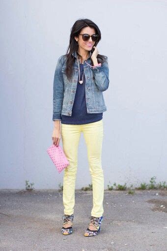 Yellow Jeans Outfit Flair Jeans Outfit Yellow Denim Jeans Outfit Summer Yellow Pants