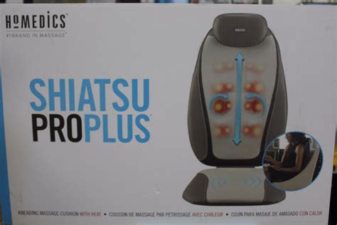 Homedics Shiatsu Pro Plus Kneading Massage Cushion With Heat Able