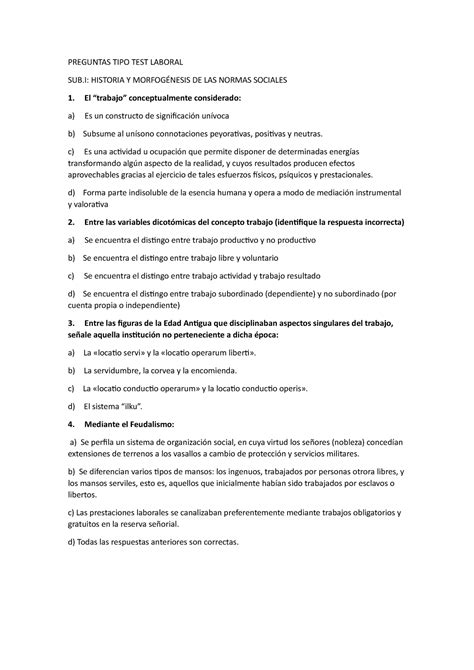 Test Psicologico Laboral De 90 Preguntas