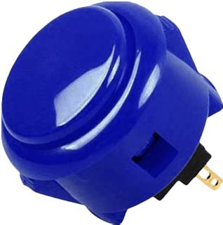 Sanwa OBSF 30 Push Button Royal Blue Arcade New Buy From Pwned