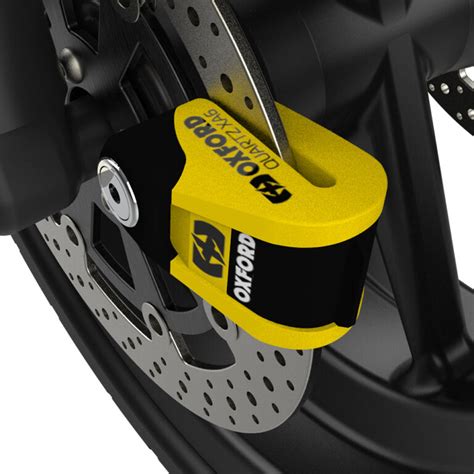 Oxford Quartz Xa Yellow Motorcycle Disc Lock Alarm Bdla Motorbikes