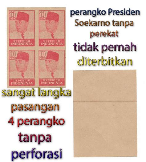 Perangko Indonesia Langka Presiden Soekarno Antik Filateli Di Carousell