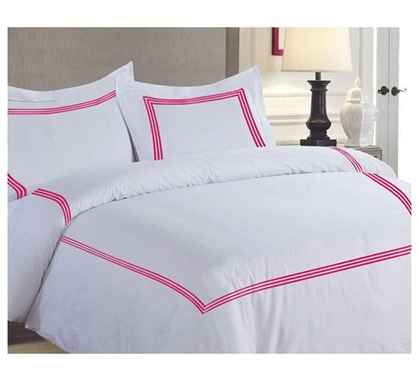 YhbSmt Soft Brushed 600TC Egyptian Cotton Duvet Cover Set With 3 Line