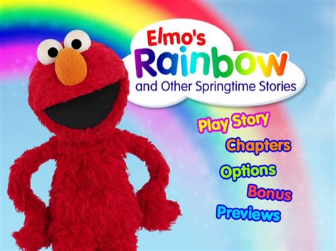 Image Elmos Rainbow Springtime Main Menupng Dvd Database Fandom Powered By Wikia