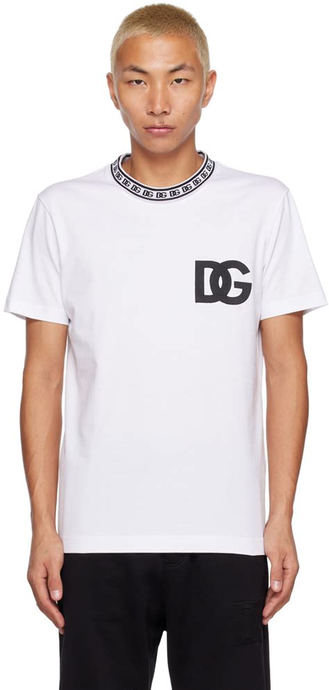 Dolce And Gabbana White Dg T Shirt Ssense