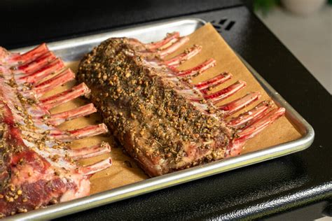 Smoked Rack Of Lamb On A Traeger Simply Meat Smoking