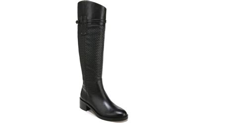 Franco Sarto Colttall Leather Tall Knee High Boots In Black Lyst