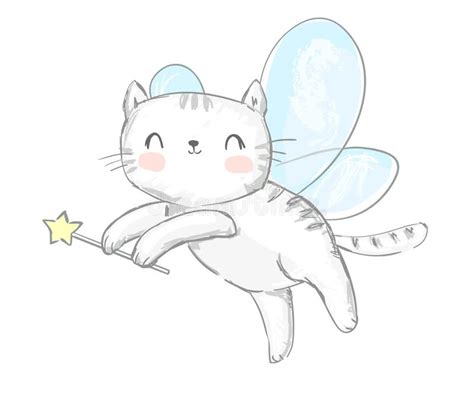 How To Draw A Cute Cat With Wings - For our first cat, we will start ...