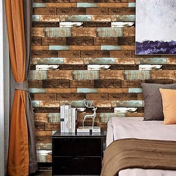 Vintage Old Wood Plank Shiplap Wallpaper Peel Stick