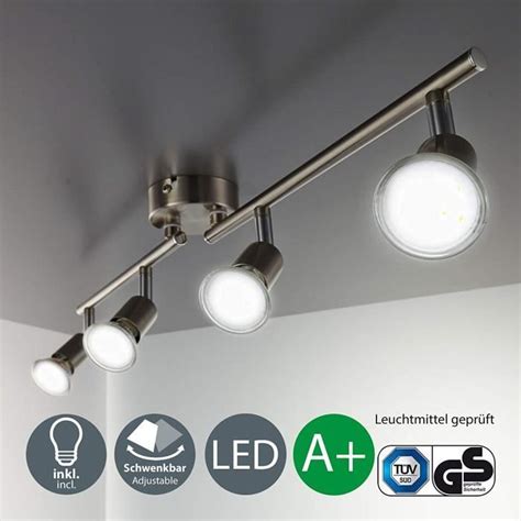 Plafonnier Led Spots Orientables X W Gu Ip Spots Plafond Led