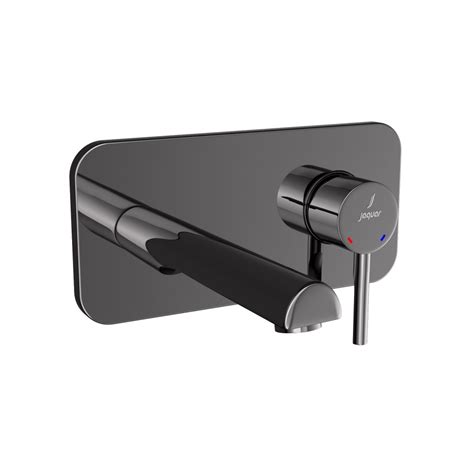 Jaquar Florentine Prime Black Chrome Single Lever Wall Mounted Basin Mixer With Concealed Valve