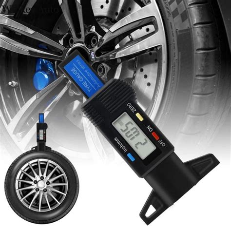 Tire Tread Depth Gauge Inch Digital Tire Depth Meter With Lcd Display