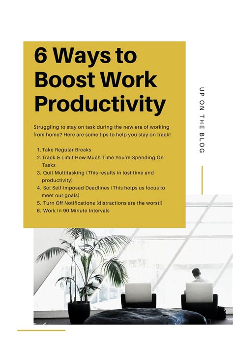 6 Ways To Boost Work Productivity