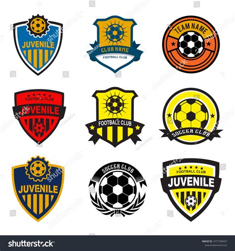 Football Emblem Logo Design Inspiration Vector Stock Vector (Royalty ...