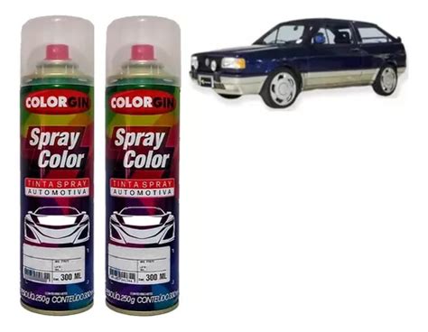 Tinta Automotiva Spray Azul Monaco Vw Verniz Colorgin Frete Gr Tis