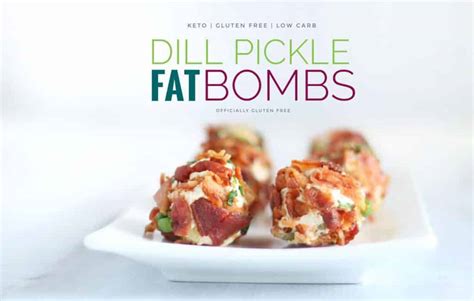 Dill Pickle Fat Bombs With Bacon