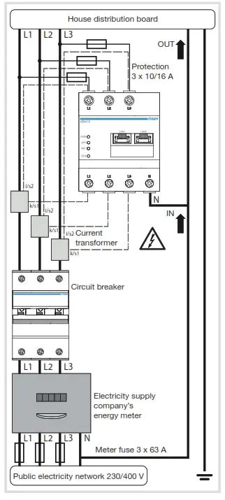 Hager XEM470 Flow Energy Management Controller Instruction Manual