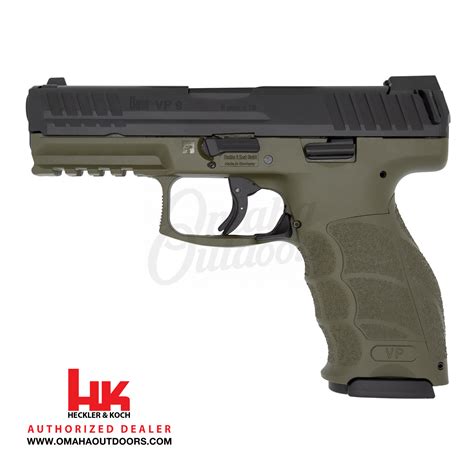 Hk Vp9 Le Od Green Pistol 15 Rd 9mm Night Sights Omaha Outdoors