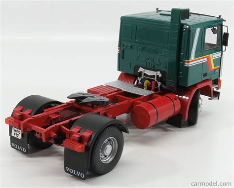 ROAD-KINGS RK180032 Scale 1/18 | VOLVO F12 TRACTOR TRUCK 1977 GREEN RED