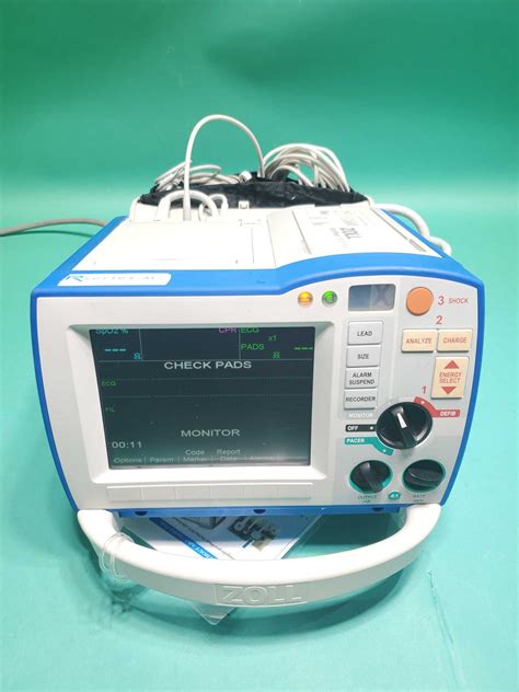 Used Zoll R Series Als W Pacing Aed Spo Etco Ecg Defibrillator