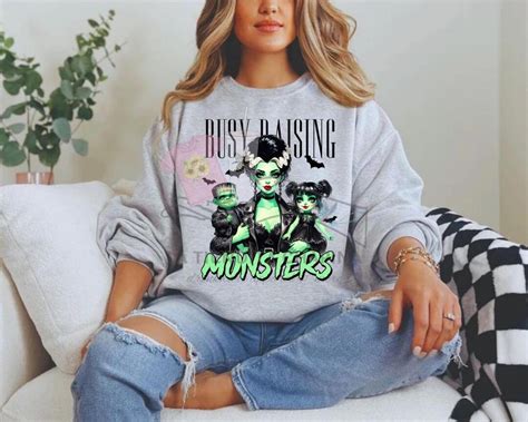 Busy Raising Monsters, Spooky Mom, Halloween, Mom Gifts - Etsy