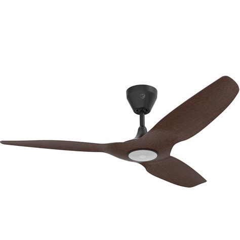Big Ass Fans Haiku L In Black With Cocoa Bamboo Blades Integrated LED Indoor Smart Ceiling