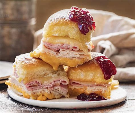 Monte Cristo Sliders Recipe Recipes Slider Recipes Favorite Recipes