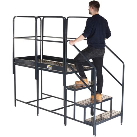 Climb It H M Steel Folding Work Platform Guards Bwp X G W