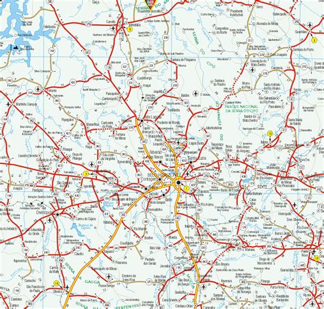 Mapa Rodoviário de Minas Gerais Ache Tudo e Região