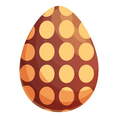 Premium Vector Chocolate Egg Icon Cartoon Vector Easter Candy Dark Milk