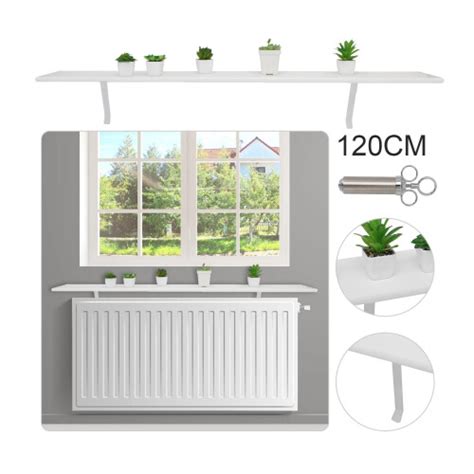 White Radiator Shelves Including Easy Fit Brackets Shelf Sizes 120cm On Onbuy