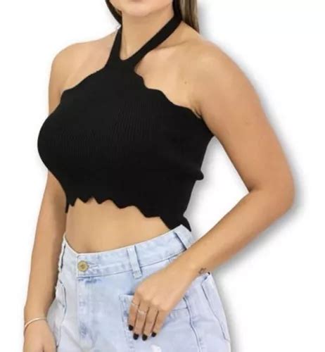 Cropped Tric T Amarra O No Pesco O Feminina Tend Ncia Mercadolivre