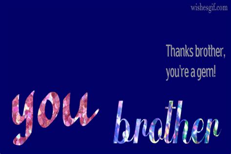 Thank You Brother GIF: Animated Gratitude - All Wishes in GIF